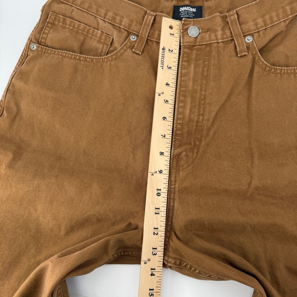 Levi's Denizen Carpenter Pants Mens 34x26 Brown Utility Workwear Relaxed Canvas - Picture 11 of 14